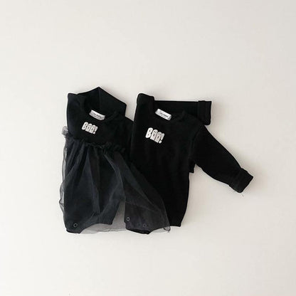 Baby Unisex Solid Color Cartoon Halloween Rompers