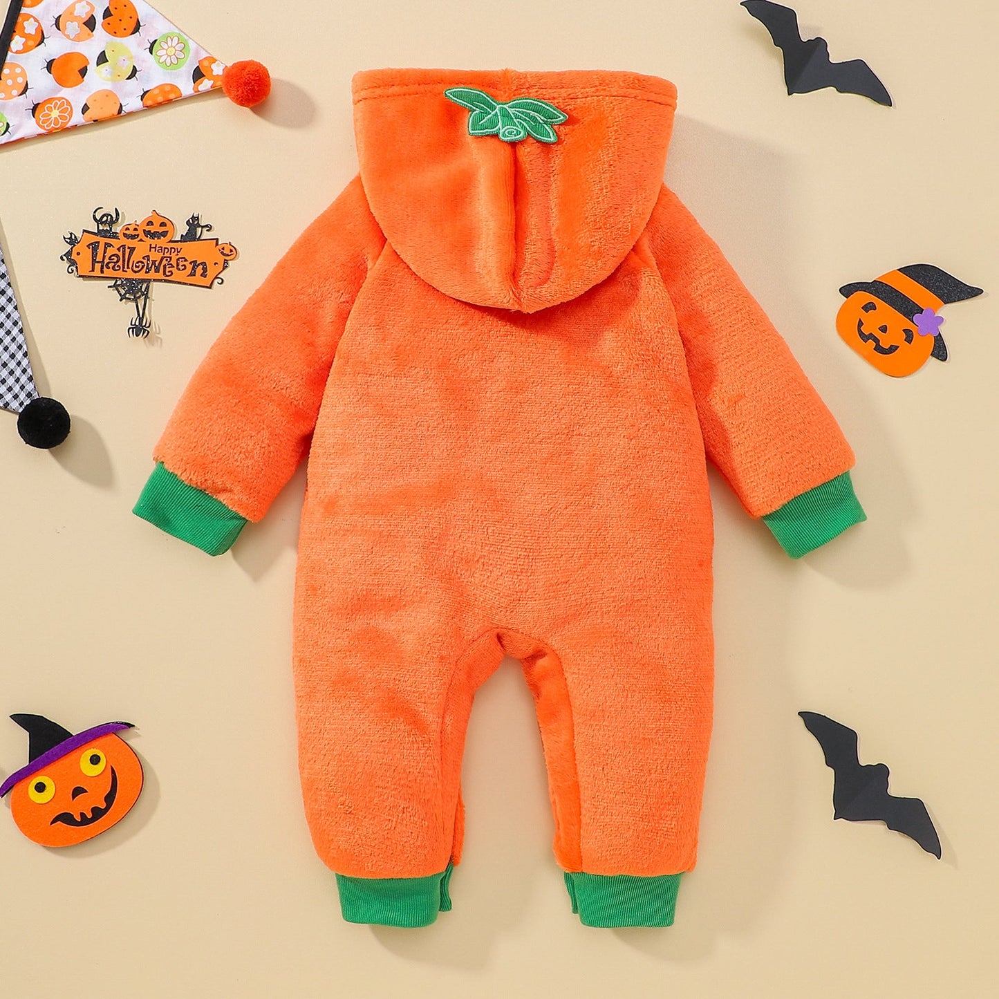 Baby Unisex Color-blocking Cartoon Halloween Jumpsuits