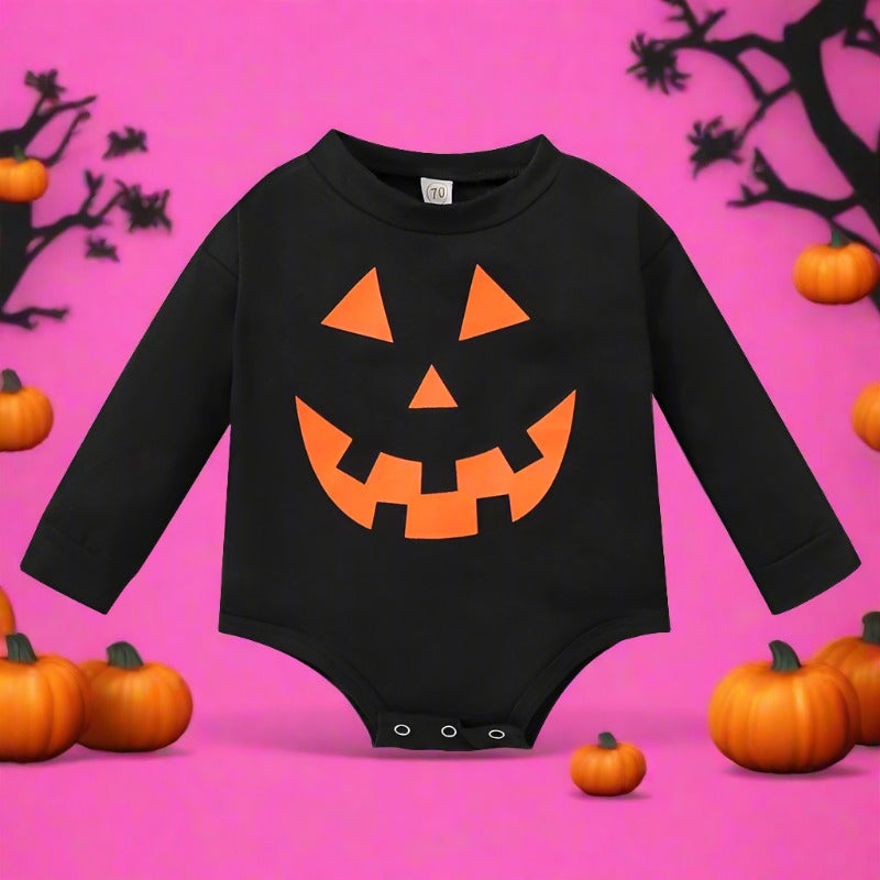 Baby Unisex Cartoon Halloween Rompers
