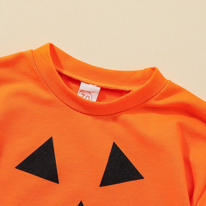 Baby Unisex Cartoon Halloween Rompers