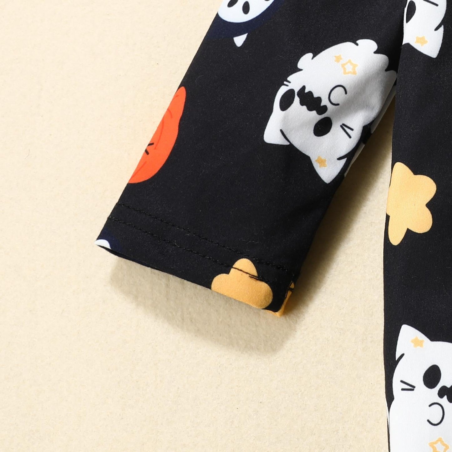 Baby Unisex Color-blocking Cartoon Print Halloween Jumpsuits
