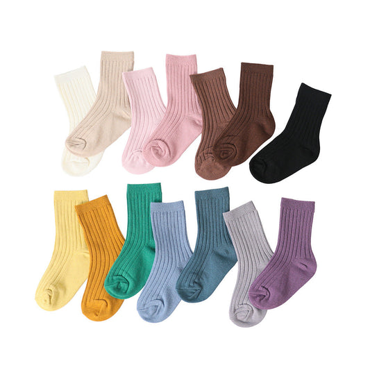 Unisex Solid Color Accessories Socks