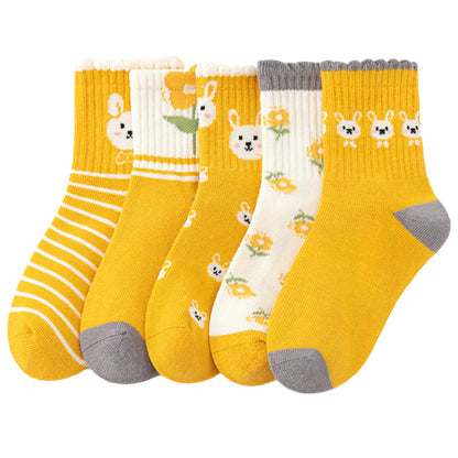 Unisex Flower Plant Print Accessories Socks