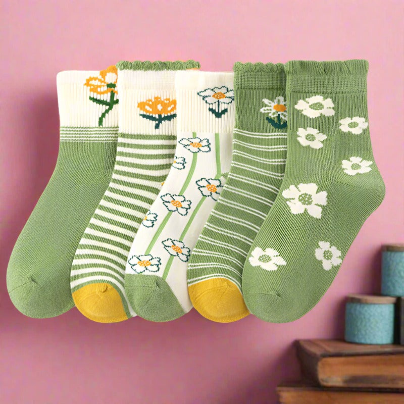 Unisex Flower Plant Print Accessories Socks