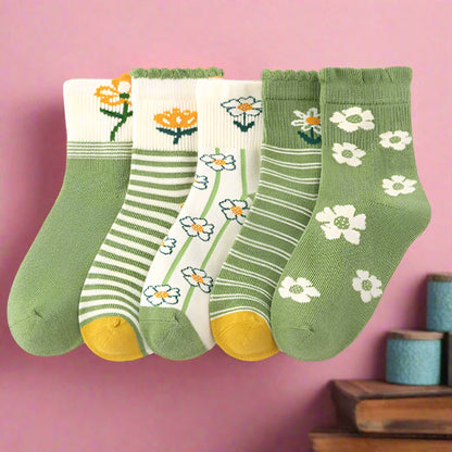 Unisex Flower Plant Print Accessories Socks
