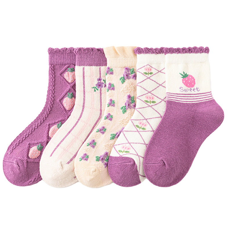 Unisex Flower Plant Print Accessories Socks