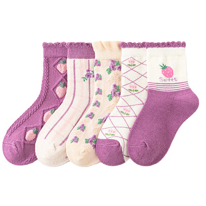 Unisex Flower Plant Print Accessories Socks