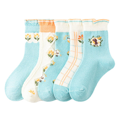 Unisex Flower Plant Print Accessories Socks