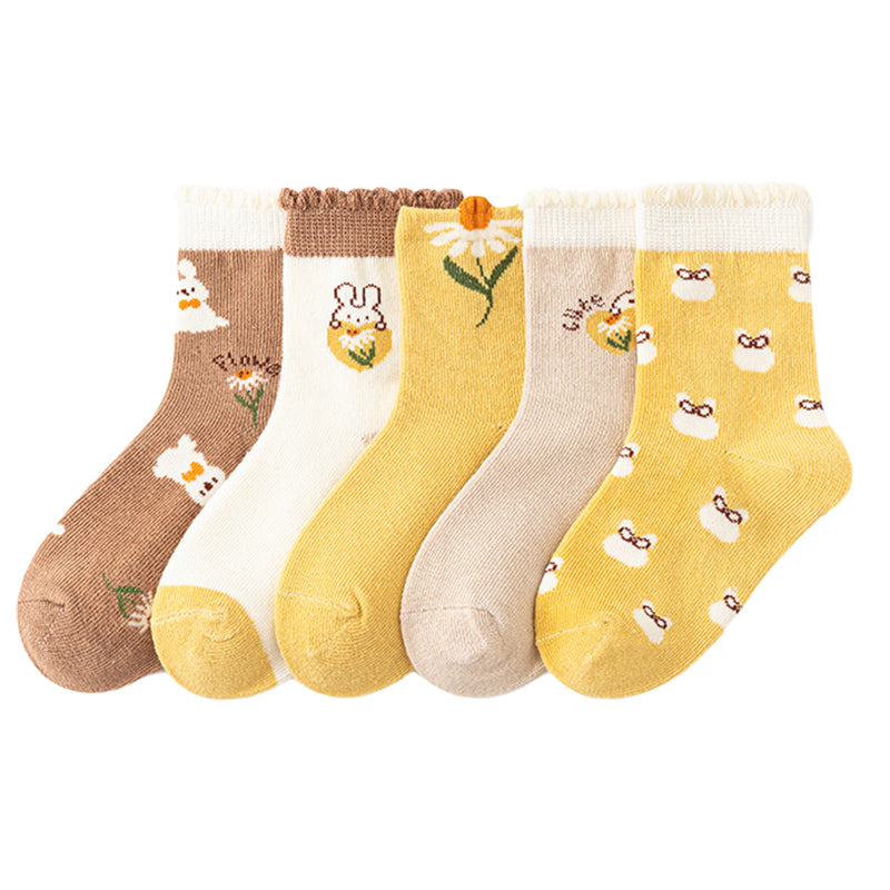 Unisex Flower Plant Print Accessories Socks