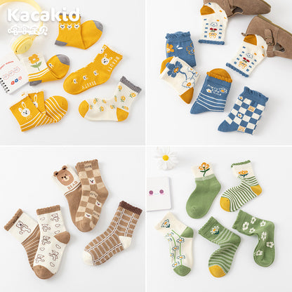 Unisex Flower Plant Print Accessories Socks