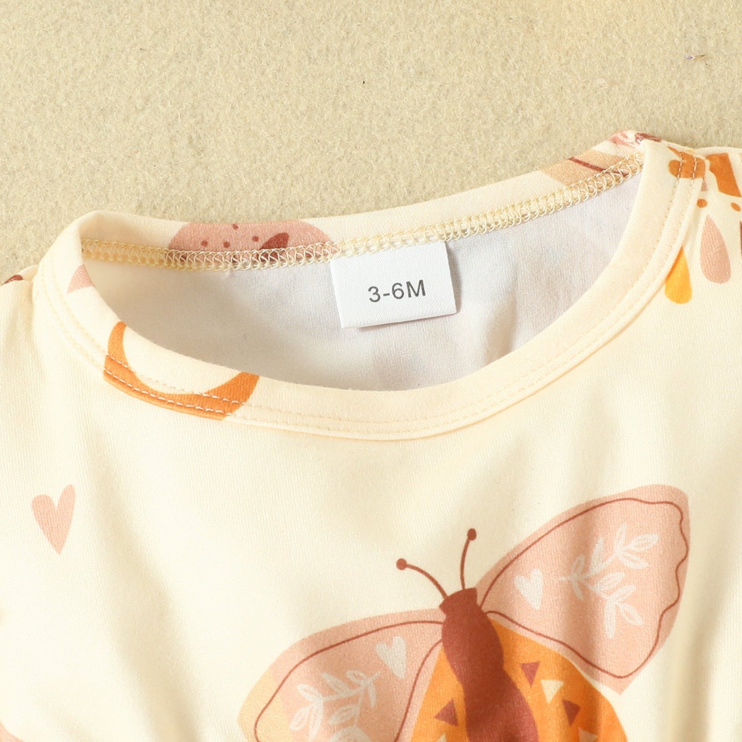 Baby Girls Love heart Butterfly Cartoon Print Dresses Accessories Wholesale 221101588