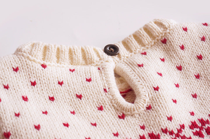 Baby Girls Striped Knitwear Dresses