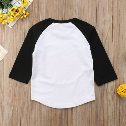Baby Kid Unisex Letters Cartoon Print Halloween Tops