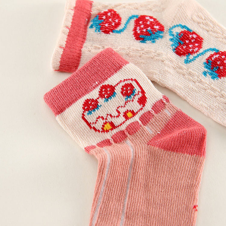 Unisex Striped Letters Flower Cartoon Accessories Socks