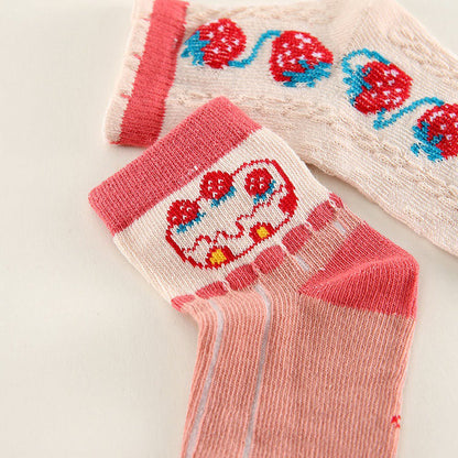 Unisex Striped Letters Flower Cartoon Accessories Socks