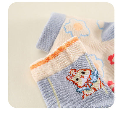 Unisex Striped Letters Flower Cartoon Accessories Socks
