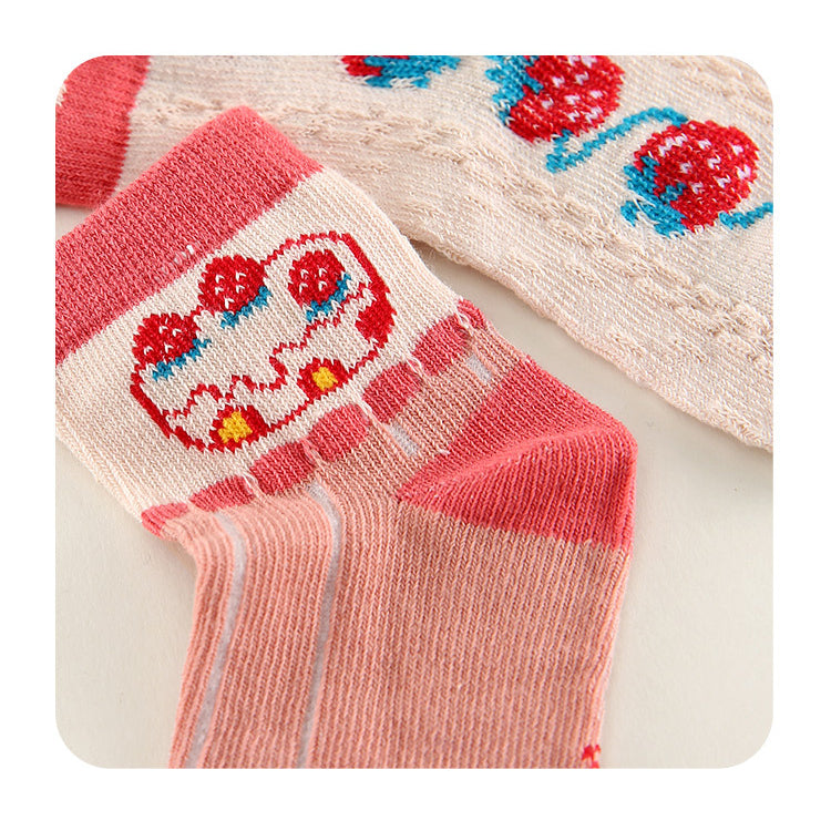 Unisex Striped Letters Flower Cartoon Accessories Socks