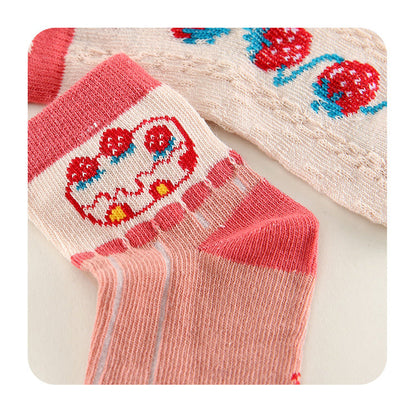 Unisex Striped Letters Flower Cartoon Accessories Socks