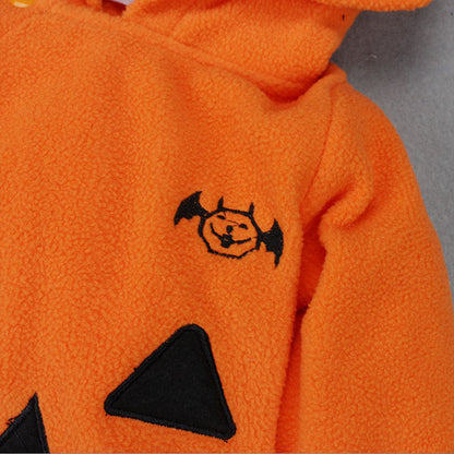 Baby Unisex Cartoon Embroidered Halloween Jumpsuits
