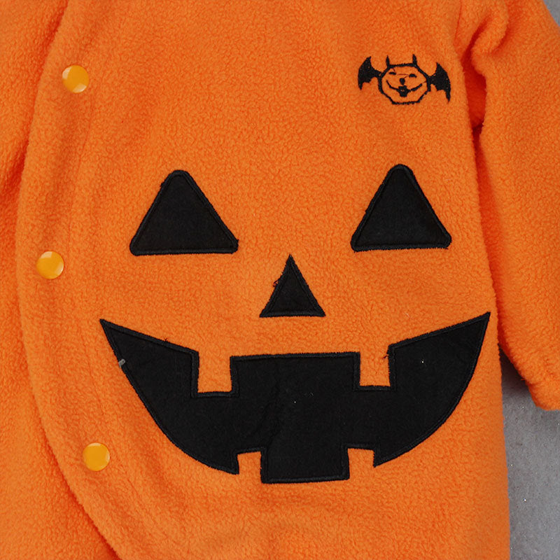 Baby Unisex Cartoon Embroidered Halloween Jumpsuits