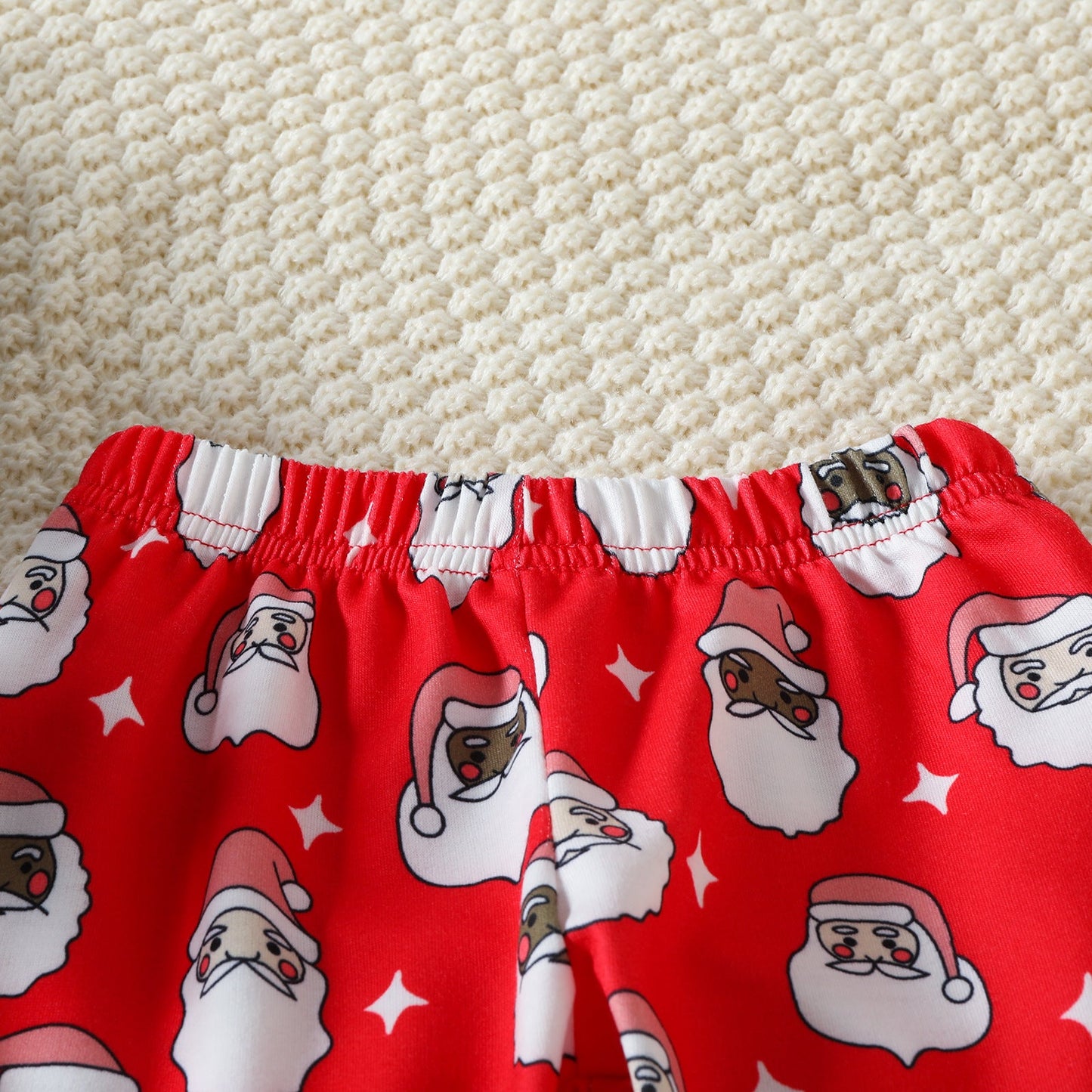 3 Pieces Set Kid Girls Christmas Tops Pants And Bow Headwear