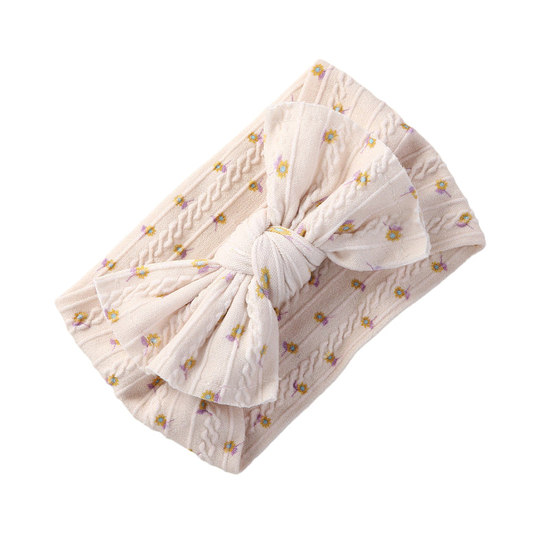 Girls Flower Polka dots Bow Print Accessories Headwear