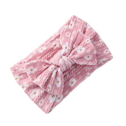 Girls Flower Polka dots Bow Print Accessories Headwear