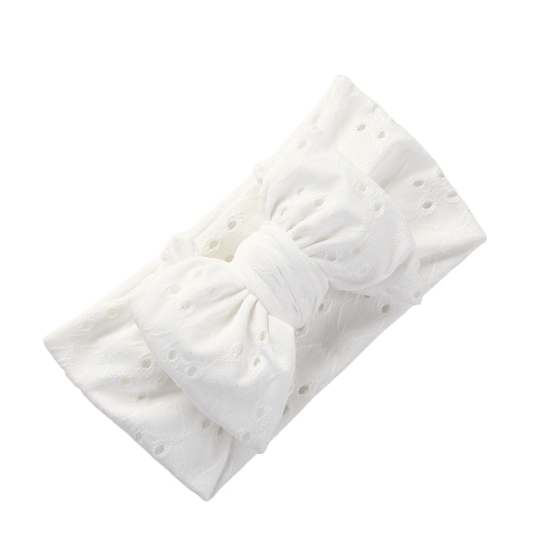 Girls Bow Embroidered Accessories Headwear Wholesale