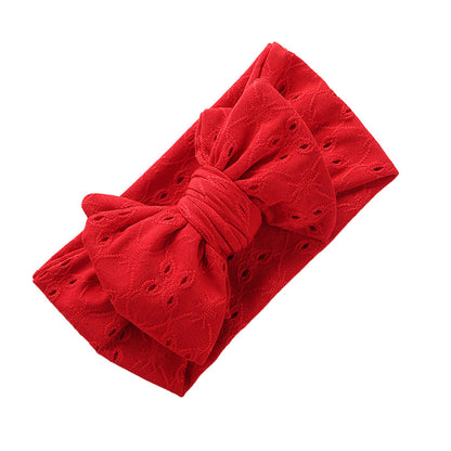 Girls Bow Embroidered Accessories Headwear Wholesale