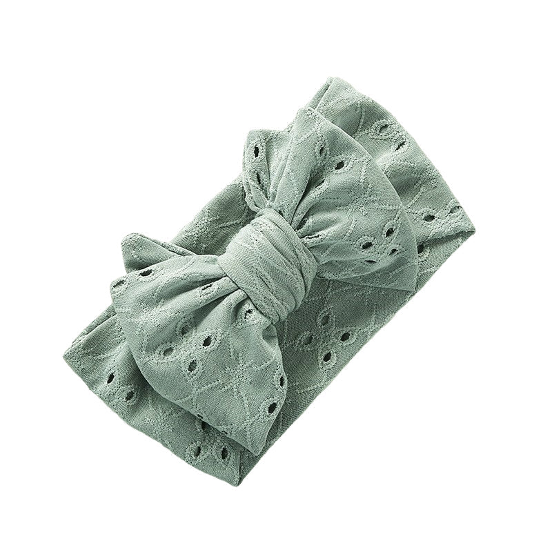 Girls Bow Embroidered Accessories Headwear Wholesale