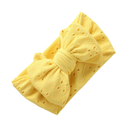 Girls Bow Embroidered Accessories Headwear Wholesale