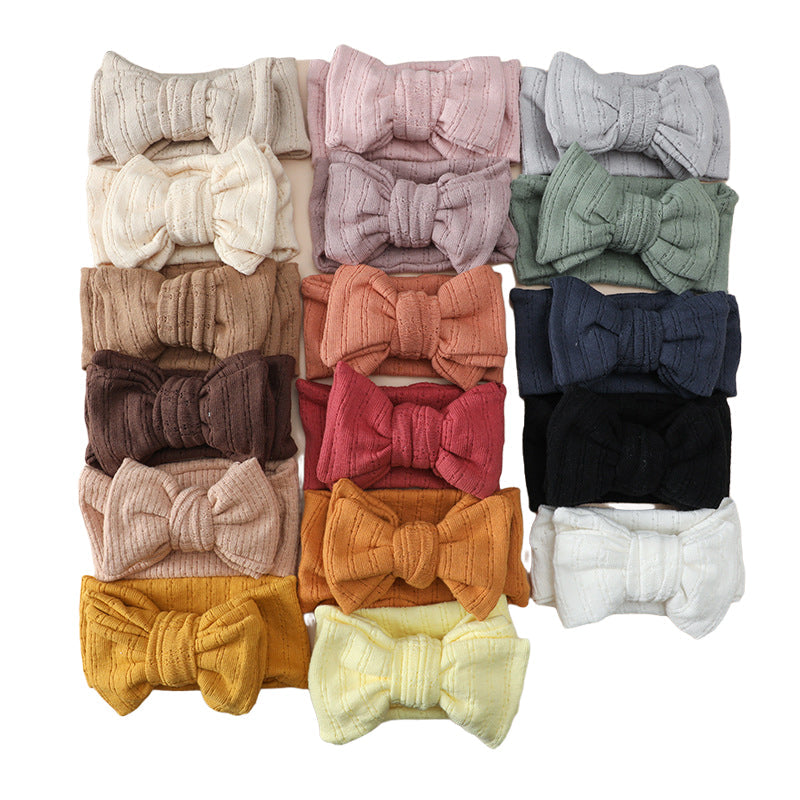 Girls Solid Color Bow Accessories Headwear Wholesale 221216329