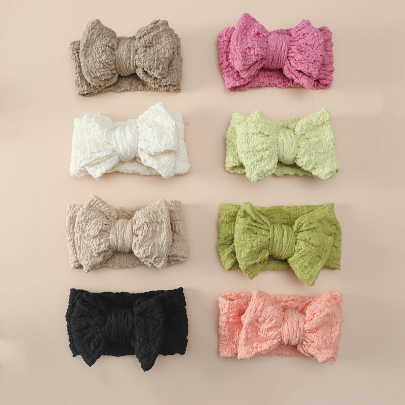 Girls Solid Color Bow Accessories Headwear Wholesale 221216329