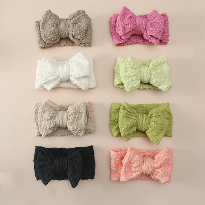 Girls Solid Color Bow Accessories Headwear Wholesale 221216329