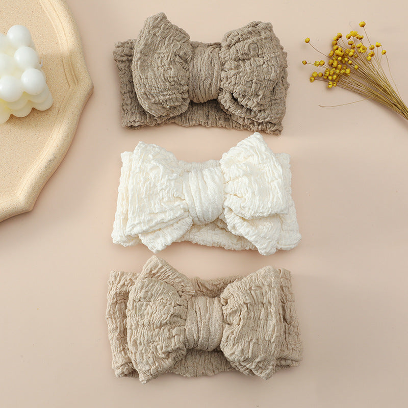 Girls Solid Color Bow Accessories Headwear Wholesale 221216329
