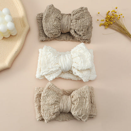 Girls Solid Color Bow Accessories Headwear Wholesale 221216329