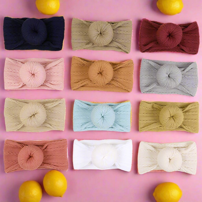 Girls Solid Color Accessories Headwear