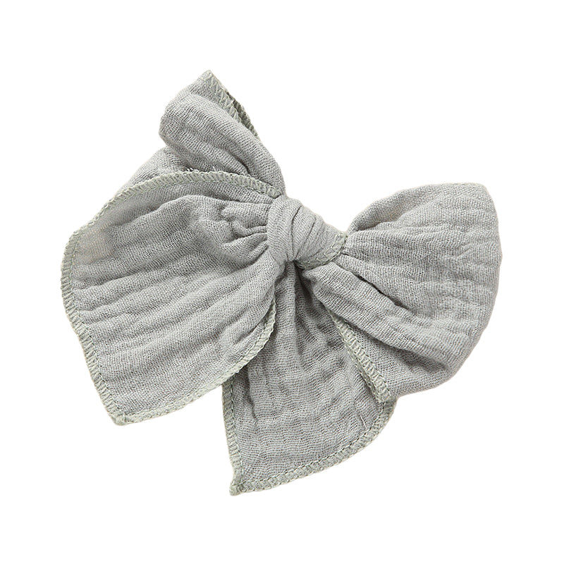 Girls Solid Color Bow Accessories Headwear