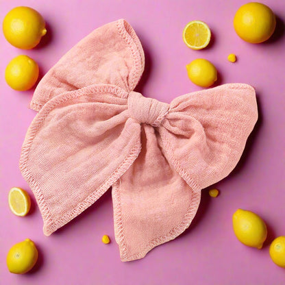 Girls Solid Color Bow Accessories Headwear