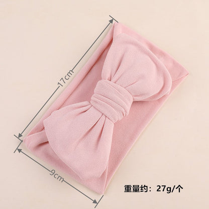 Girls Solid Color Bow Accessories Headwear Wholesale 221216413