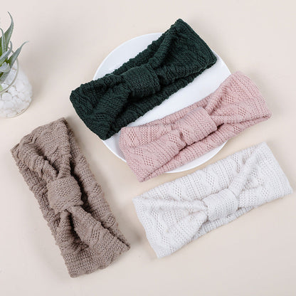 Girls Solid Color Bow Accessories Headwear