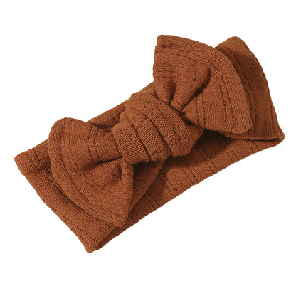 Girls Solid Color Bow Accessories Headwear Wholesale 221216548