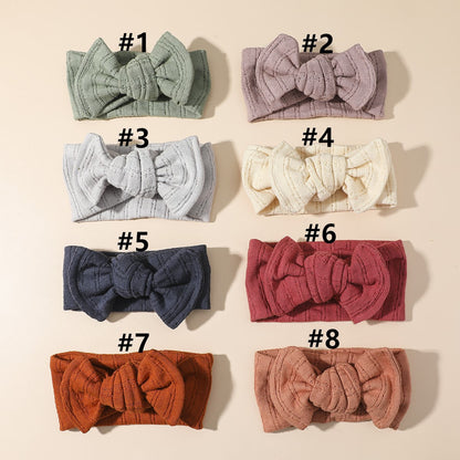 Girls Solid Color Bow Accessories Headwear Wholesale 221216548