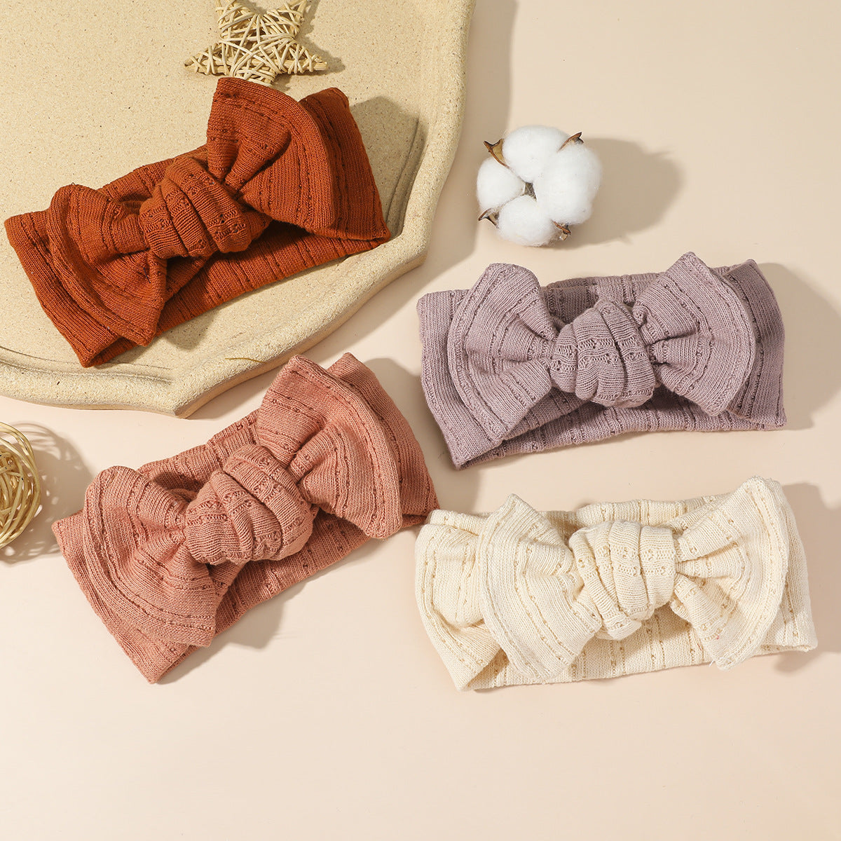 Girls Solid Color Bow Accessories Headwear Wholesale 221216548