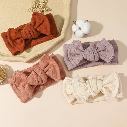 Girls Solid Color Bow Accessories Headwear Wholesale 221216548