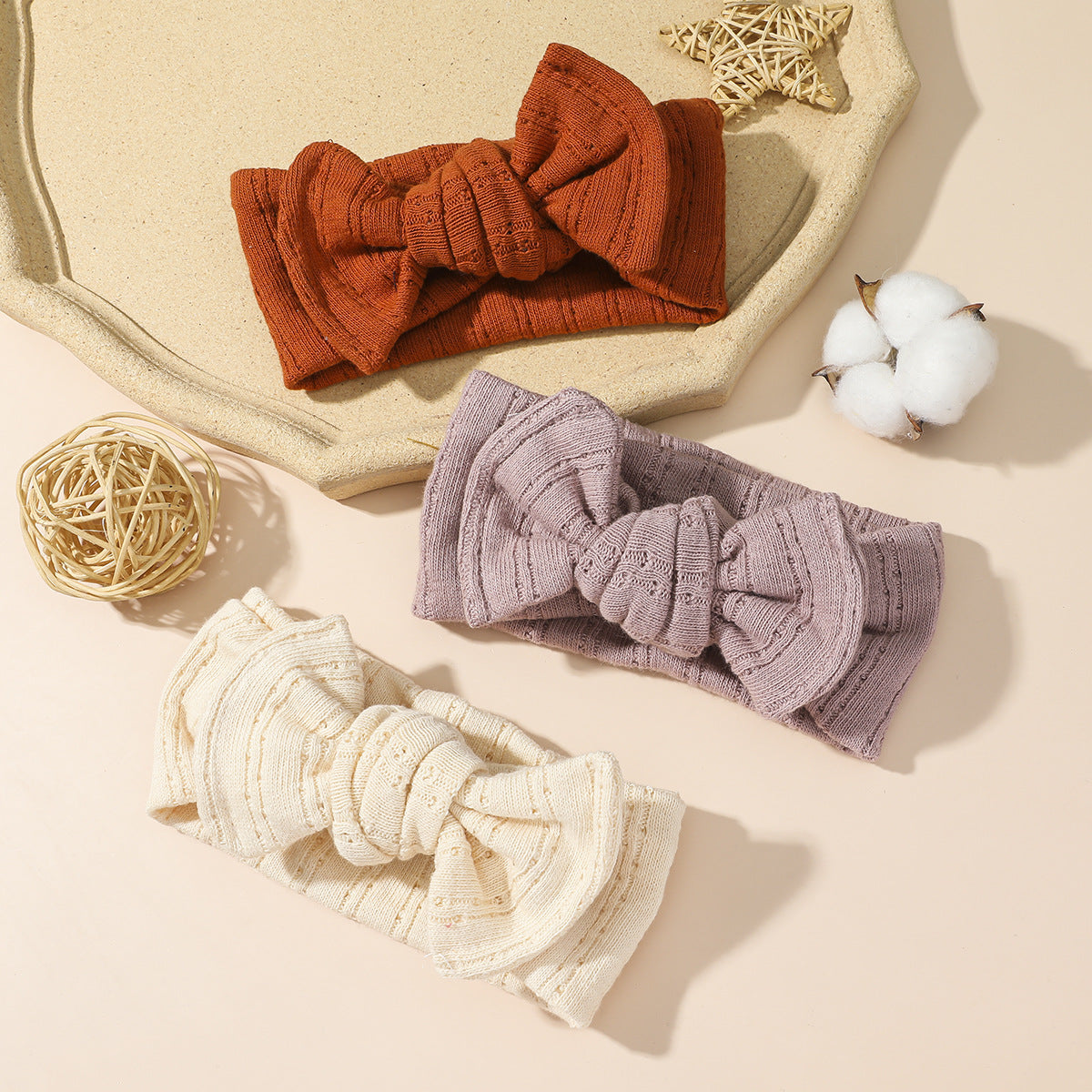 Girls Solid Color Bow Accessories Headwear Wholesale 221216548