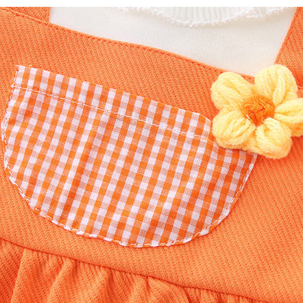 Baby Kid Girls Flower Print Dresses Wholesale 221221282