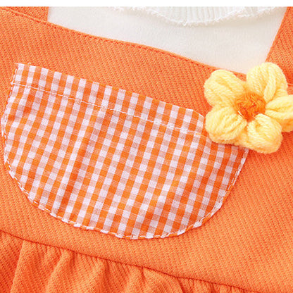 Baby Kid Girls Flower Print Dresses Wholesale 221221282