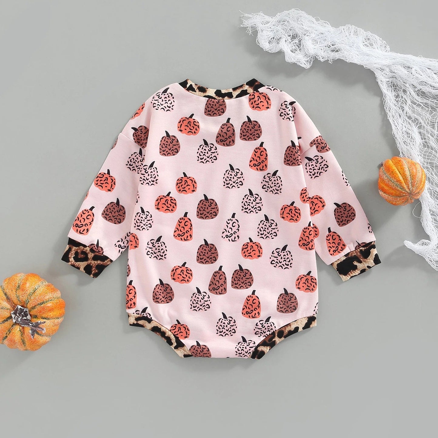 Baby Girls Flower Print Halloween Rompers