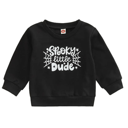 Baby Kid Unisex Letters Print Halloween Tops